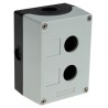 Siemens Grey Plastic SIRIUS ACT Push Button Enclosure, 2 Hole 22 mm Diameter, 85x114x64 mm 3SU1802-0AA00-0AB1