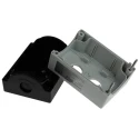Siemens Grey Plastic SIRIUS ACT Push Button Enclosure, 2 Hole 22 mm Diameter, 85x114x64 mm 3SU1802-0AA00-0AB1