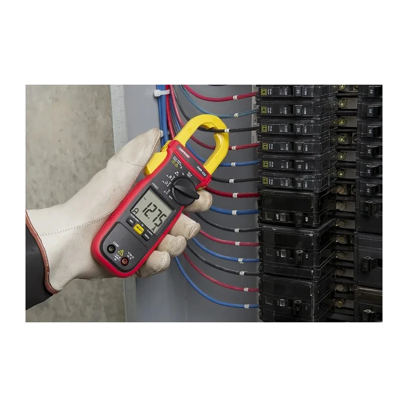 Beha-Amprobe Clamp Meter, True RMS, 600 A AC/DC Current, 600 V AC/DC Voltage, CAT III Safety, Model AMP-220-EUR