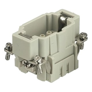 HARTING Heavy Duty Power Connector Insert 16A 500V Han E HMC Series Male 6 Contacts 09332062602