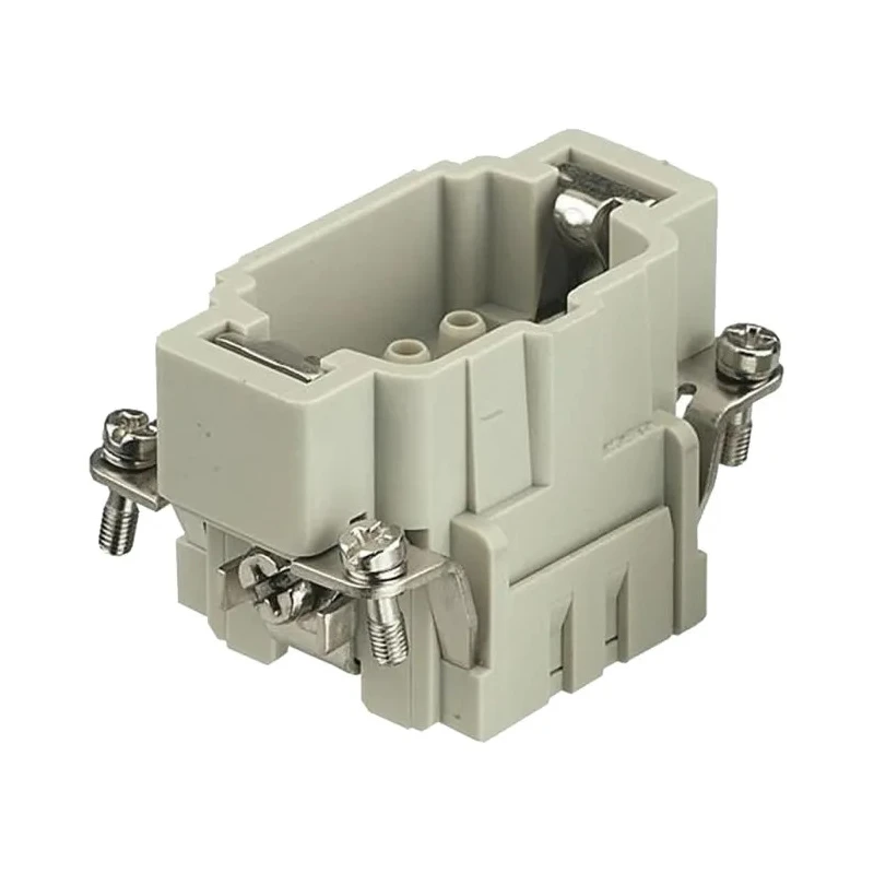 HARTING Heavy Duty Power Connector Insert 16A 500V Han E HMC Series Male 6 Contacts 09332062602