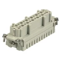 HARTING Heavy Duty Power Connector Insert 16A 500V Han E HMC Series Female 24 Contacts 09332242702