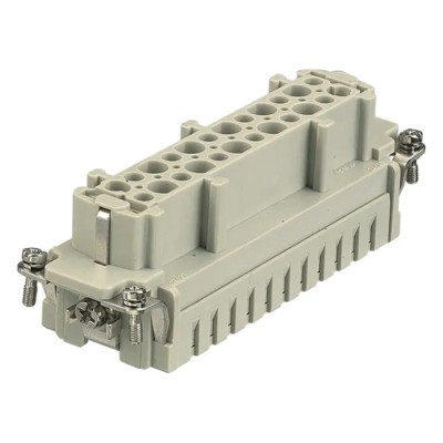 HARTING Heavy Duty Power Connector Insert 16A 500V Han E HMC Series Female 24 Contacts 09332242702