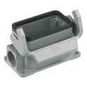 HARTING Han B HMC Range Heavy Duty Power Connector Housing 16B Bulkhead Surface Mount Die Cast Aluminium IP65 19302161291