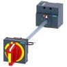 Siemens Red Yellow Rotary Handle 70 mm SENTRON Series 3VA9157-0FK27
