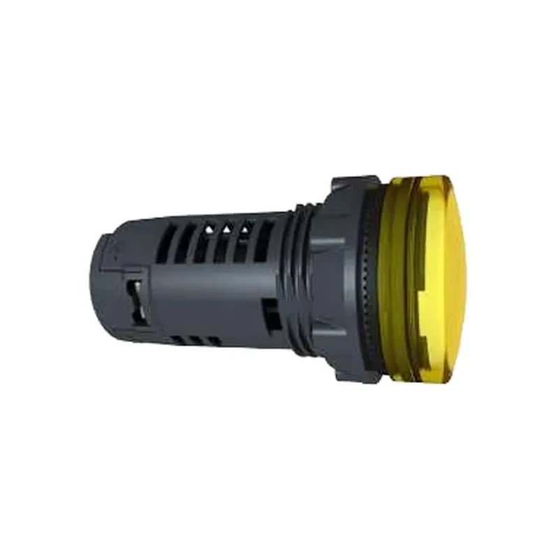 Schneider Electric Panel Mount Yellow LED Pilot Light Harmony XB5 22 mm Cutout 24V AC/DC IP66 Round XB5EVB8