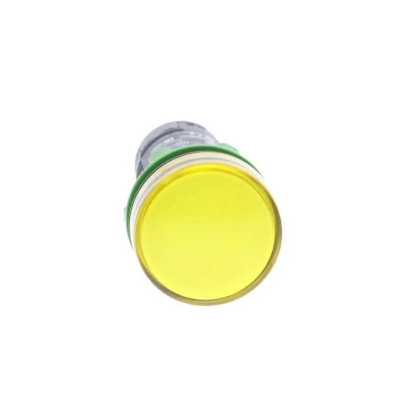 Schneider Electric Panel Mount Yellow LED Pilot Light Harmony XB5 22 mm Cutout 24V AC/DC IP66 Round XB5EVB8