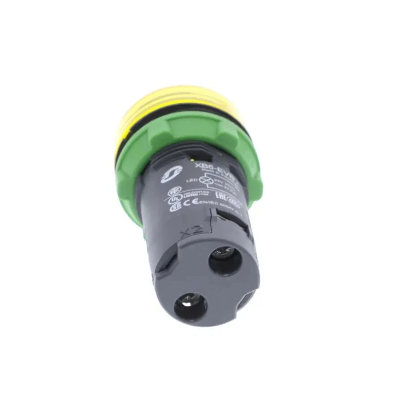 Schneider Electric Panel Mount Yellow LED Pilot Light Harmony XB5 22 mm Cutout 24V AC/DC IP66 Round XB5EVB8