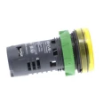 Schneider Electric Panel Mount Yellow LED Pilot Light Harmony XB5 22 mm Cutout 24V AC/DC IP66 Round XB5EVB8