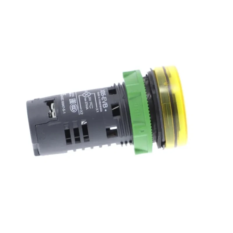 Schneider Electric Panel Mount Yellow LED Pilot Light Harmony XB5 22 mm Cutout 24V AC/DC IP66 Round XB5EVB8