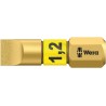 Wera Screwdriver Bit, 1/4 in Tip, Hex Drive, 25 mm Overall Length, Blade Width 6.5 mm, Blade Thickness 1.2 mm 05056176001