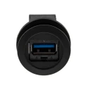 HARTING Straight Panel Mount Female USB Type A to A Connector 1 Port 30V 1.5A USB 3.0 09454521904