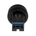 HARTING Straight Panel Mount Female USB Type A to A Connector 1 Port 30V 1.5A USB 3.0 09454521904