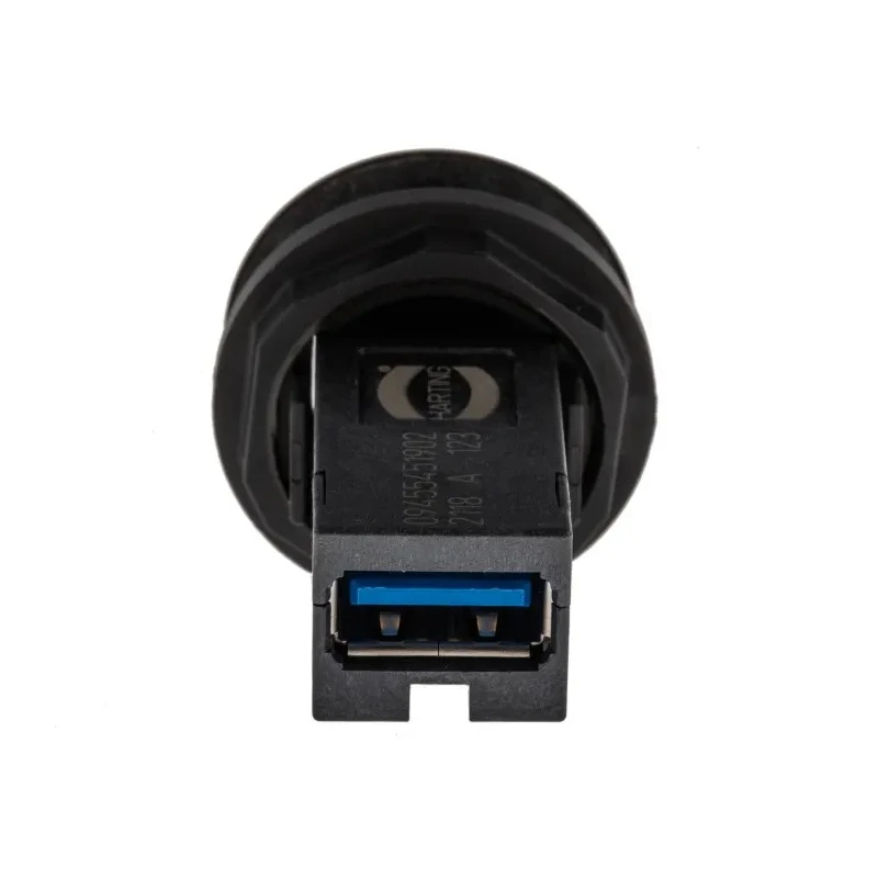 HARTING Straight Panel Mount Female USB Type A to A Connector 1 Port 30V 1.5A USB 3.0 09454521904