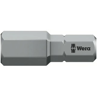 Wera Hex-Plus Screwdriver Bit 0.25 mm Drive Size 8 mm Tip, 25 mm Length 05056335001