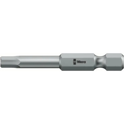 Wera Hex Screwdriver Bit 1/4 in Drive Size 2 mm Tip 89mm Overall Length 05059628001
