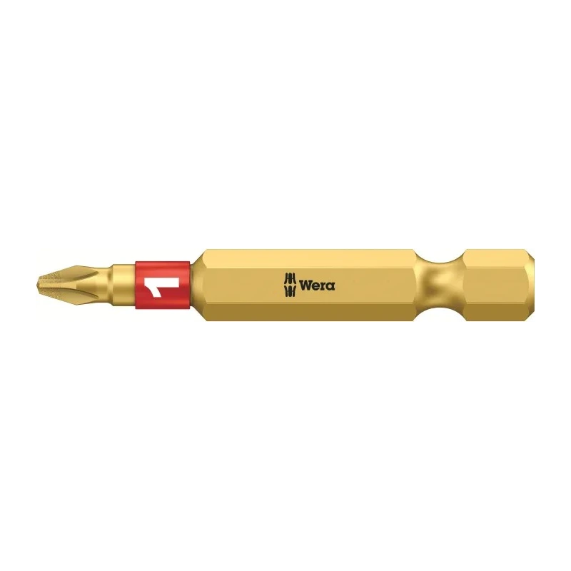 Wera Screwdriver Bit PH1 50 mm Tip Chrome Plated Stainless Steel 05059530001