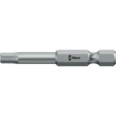 Wera Hexagonal Plus Screwdriver Bit, 0.25 mm Tip, 2.5 mm Size, Hex Drive, 89 mm Overall Length 05059641001