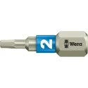 Wera Hex Screwdriver Bit Stainless Steel 2 mm Size, 6.35 mm Hex Drive, 25 mm Length 05071071001