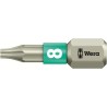 Wera Stainless Steel Screwdriver Bit with 6.35 mm Hex Drive, T8 Tip, 25 mm Overall Length 05071030001