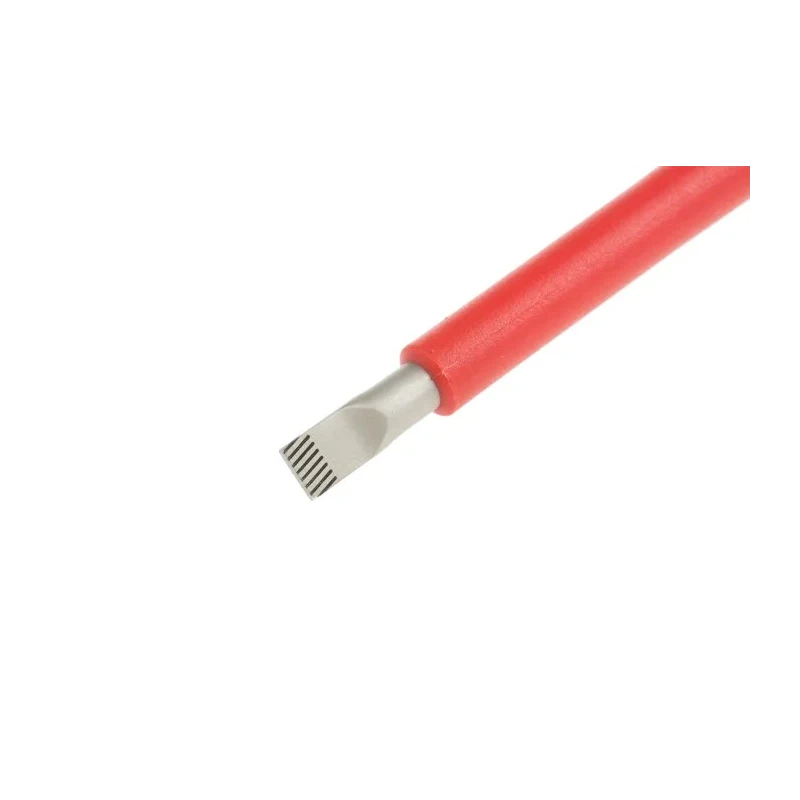 Wera Insulated Screwdriver, 200 mm Blade VDE 1000V Approved, Chrome Plated Stainless Steel Blade, Ergonomic Grip 05006121001