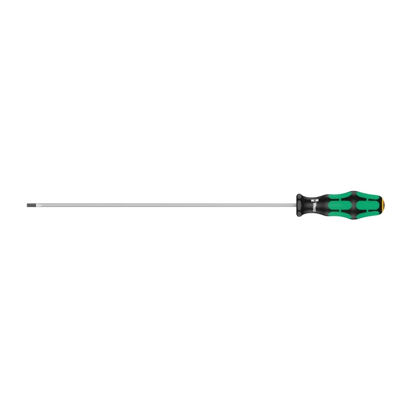 Wera Slotted Screwdriver Standard, Insulated, Multi-Component Kraftform Plus Handle, 300mm Blade, 398mm Overall 05008027001