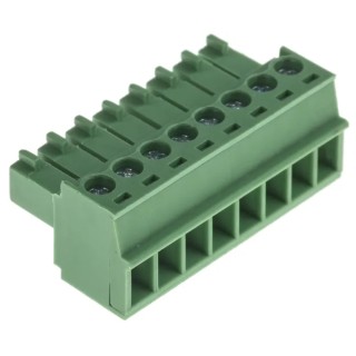 RS PRO Pluggable Terminal Block, 8-Contact, 3.5 mm Pitch, 1 Row, Polyamide Housing, Screw Connection 874-5057