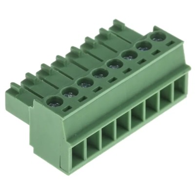 RS PRO Pluggable Terminal Block, 8-Contact, 3.5 mm Pitch, 1 Row, Polyamide Housing, Screw Connection 874-5057