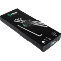 Wera 9 piece L Metric Hex Key Set, Hex Size 1.5 to 10 mm, Chrome-Plated, Hex Ball End, DIN 912 05073594001