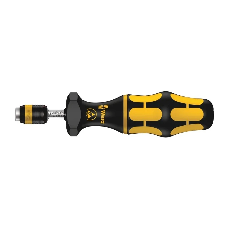 Wera Adjustable Torque Screwdriver 2.5 To 11.5 lb/in, 1/4 in Drive ESD Safe ±6% Accuracy 05074733001