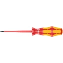 Wera Insulated Screwdriver with 100 mm Blade, 198 mm Overall Length, VDE 1000V Approved, Hardwearing Plastic 05006441001
