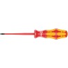Wera Insulated Screwdriver with 100 mm Blade, 198 mm Overall Length, VDE 1000V Approved, Hardwearing Plastic 05006441001