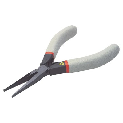 Facom Long Nose Plier 135mm Overall, 35mm Jaw Width, Anti-Static Grip Handle, ESD Safe 431.LE