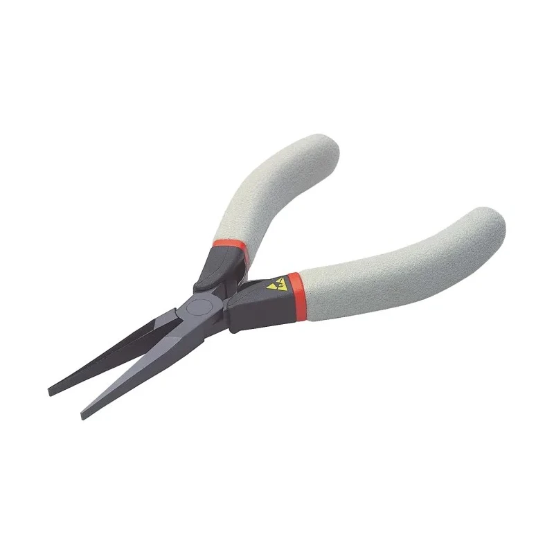 Facom Long Nose Plier 135mm Overall, 35mm Jaw Width, Anti-Static Grip Handle, ESD Safe 431.LE