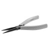 Facom Micro-Tech 1-Piece Half Round Nose Pliers Needle Nose Steel Chrome Finish Comfort Grip 160mm Overall 48mm Jaw 402.MT