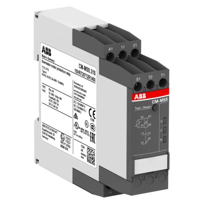ABB Monitoring Relay, SPDT Contact Configuration, DIN Rail Mount, 24 V DC and AC Supply, CM-MSS 1SVR740712R1400 CM-MSS.31P