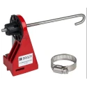 Brady Metal Ball Valve Lockout Red, 7.14 mm Shackle Diameter 121540