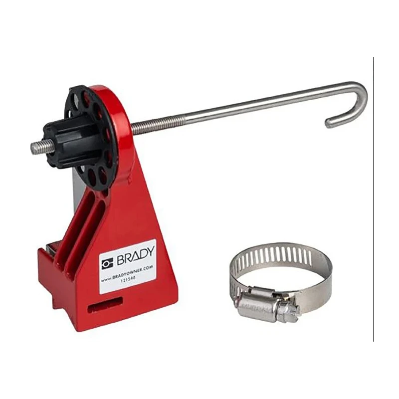 Brady Metal Ball Valve Lockout Red, 7.14 mm Shackle Diameter 121540