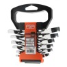 Bahco Ratchet Spanner Set 6 Pieces 8 To 19 mm Alloy Steel Chrome Finish 10RM/SH6