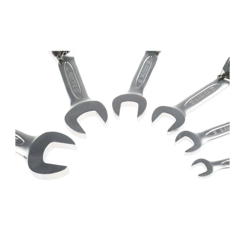 Bahco Ratchet Spanner Set 6 Pieces 8 To 19 mm Alloy Steel Chrome Finish 10RM/SH6