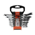Bahco Hinged Ratchet Combination Spanner Set 8 To 19 mm Alloy Steel Chrome Finish 41RM/SH8