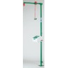 Hughes Floor Eyewash Pod Station with Unheated Shower, Floor Mount, ANSI Z358.1-1990, EXP-18G/45G