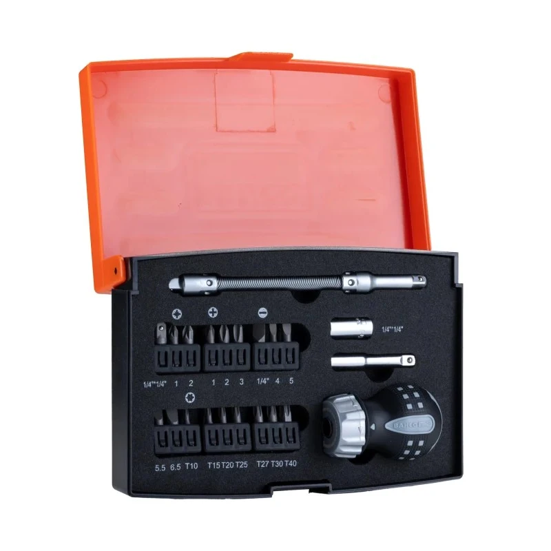 Bahco Hex Screwdriver Bit Set 22 Pieces Stainless Steel Hex Head 808050S-22