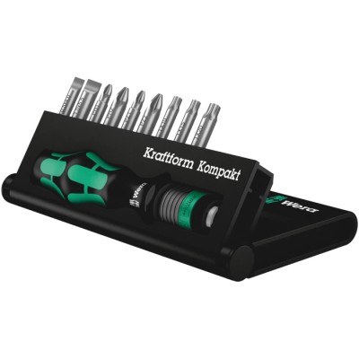 Wera Hexagon, Pozidriv, Slotted, Phillips, Torx Interchangeable Standard Screwdriver Set, 11-Piece 05056653001