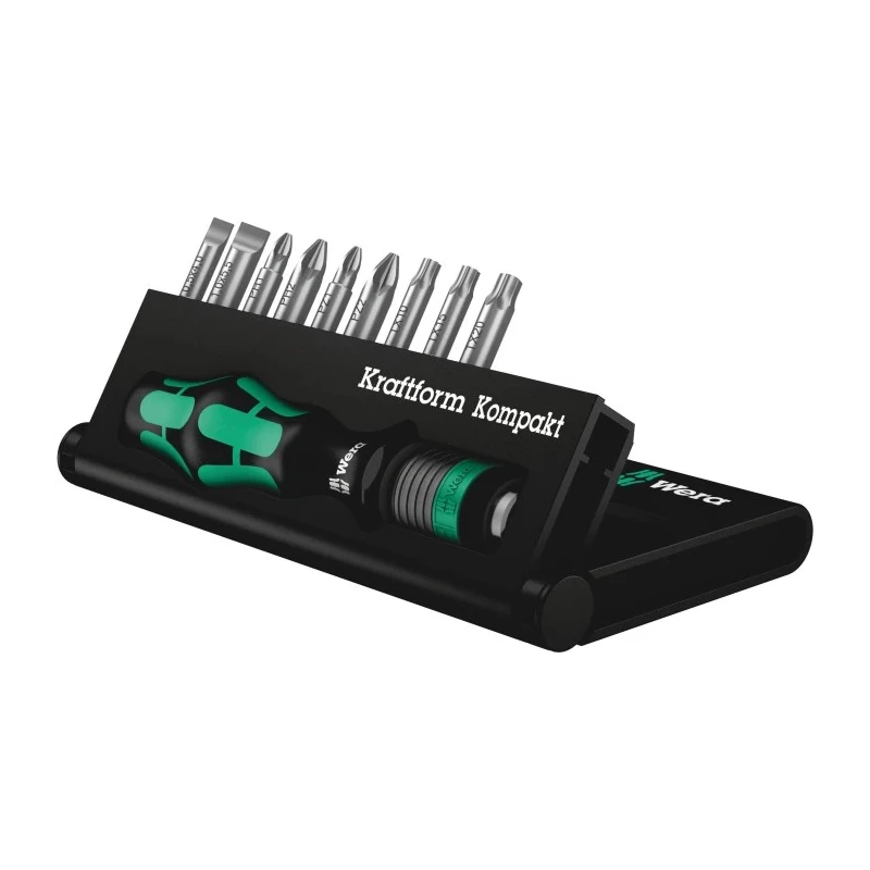 Wera Hexagon, Pozidriv, Slotted, Phillips, Torx Interchangeable Standard Screwdriver Set, 11-Piece 05056653001