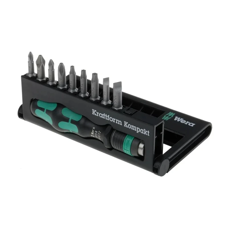 Wera Hexagon, Pozidriv, Slotted, Phillips, Torx Interchangeable Standard Screwdriver Set, 11-Piece 05056653001