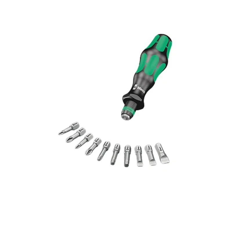 Wera Hexagon, Pozidriv, Slotted, Phillips, Torx Interchangeable Standard Screwdriver Set, 11-Piece 05056653001