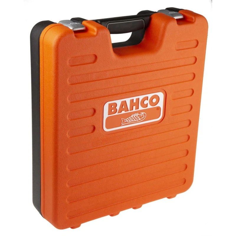 Bahco 108-Piece 1/2 in, 1/4 in Standard Socket Set Alloy Steel Matt Finish S108