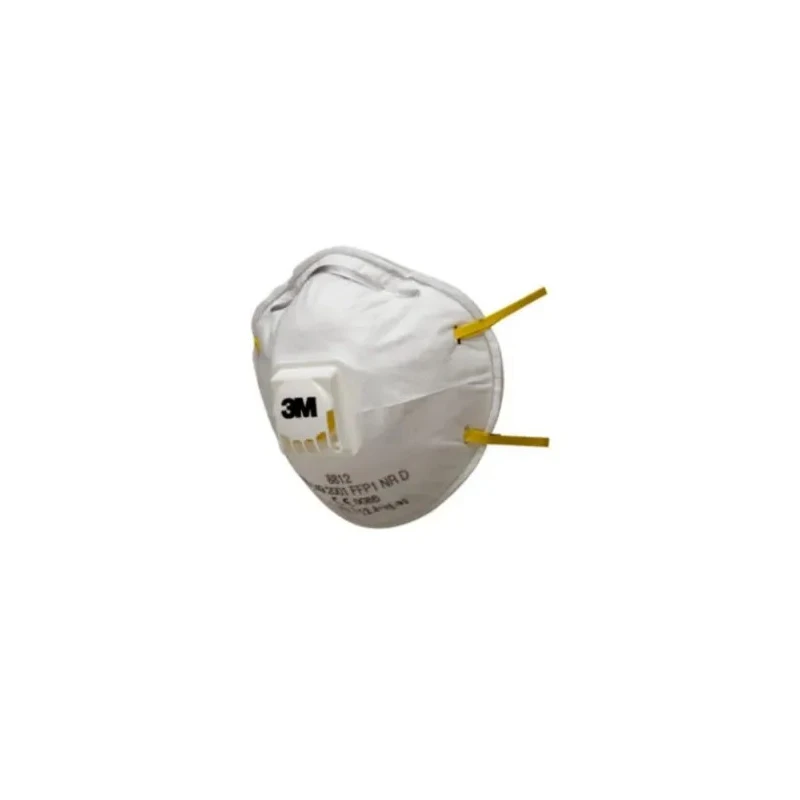 3M 8000 Series FFP1 Disposable Valved Face Mask with Adjustable Nose Clips 10 Per Pack FFP1 