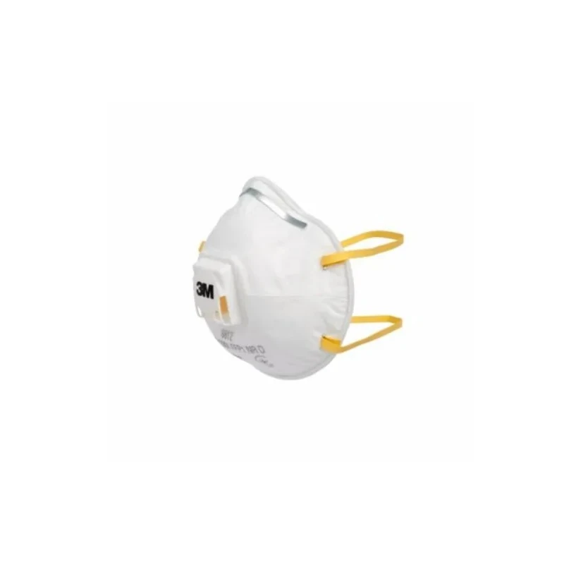 3M 8000 Series FFP1 Disposable Valved Face Mask with Adjustable Nose Clips 10 Per Pack FFP1 